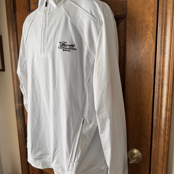 Cutter & Buck DryTec White 1/4 Zip - The Fairmont Southampton Bermuda X-Large - Picture 7 of 13